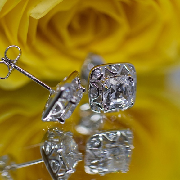 Tacori 925S White Topaz Cushion Limited Edition - Picture 10 of 12